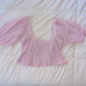 Urban Outfitters Puffy Sleve Crop Top